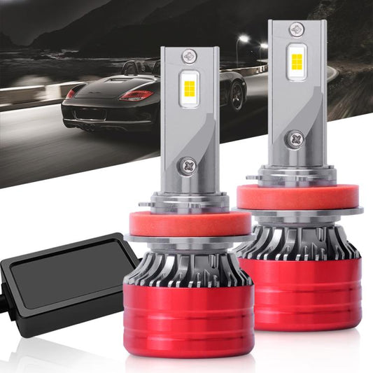 H11 2pcs 25W 2500lm 6000K Car LED Headlight Bulb - LED Headlamps by buy2fix | Online Shopping UK | buy2fix