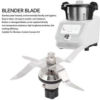 For Monsieur Cuisine Connect Stainless Steel Blender Blade(Silver) - Food Disposer Parts by buy2fix | Online Shopping UK | buy2fix