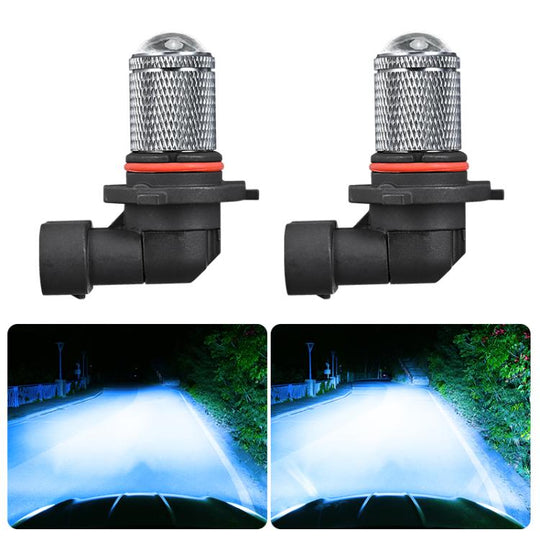 9005 Pair 8.5W 12-60V Car Lens Fog Light Bulb(Ice Blue Light)