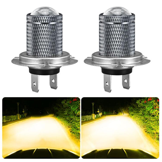 H7 Pair 8.5W 12-60V Car Lens Fog Light Bulb(Gold Light) - Fog / Driving Lights by buy2fix | Online Shopping UK | buy2fix