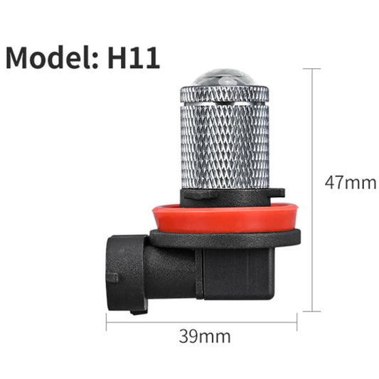 H11 Pair 8.5W 12-60V Car Lens Fog Light Bulb(White Light) - Fog / Driving Lights by buy2fix | Online Shopping UK | buy2fix
