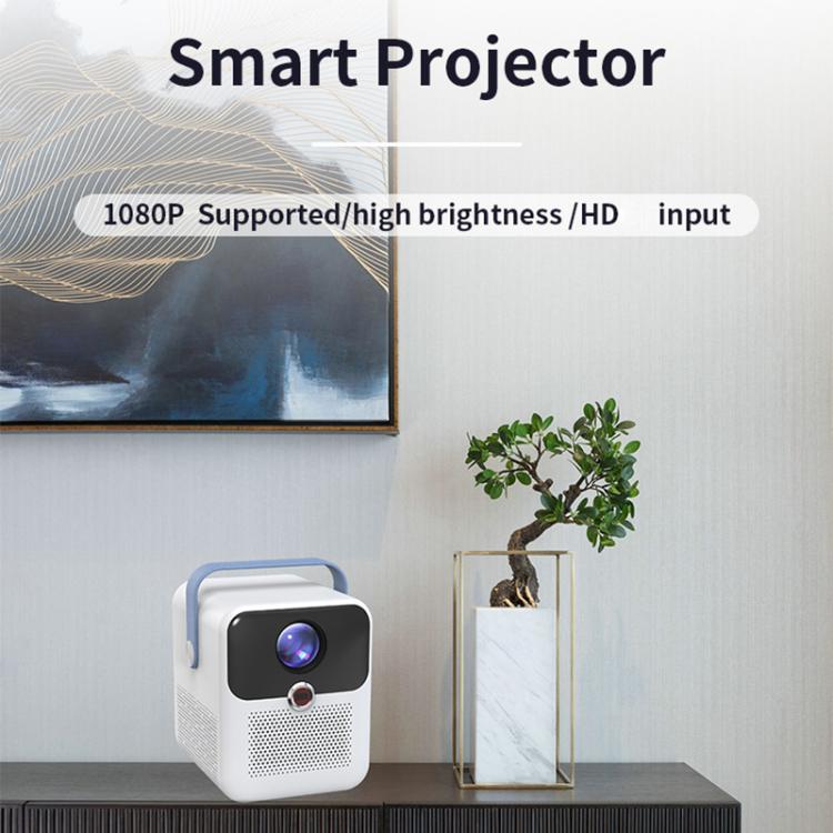CYS2 Portable HD Android Projector Smart Home Theater, 1GB+8GB, Amlogic T950s, Specification:AU Plug(White Blue) - LED Projector by buy2fix | Online Shopping UK | buy2fix