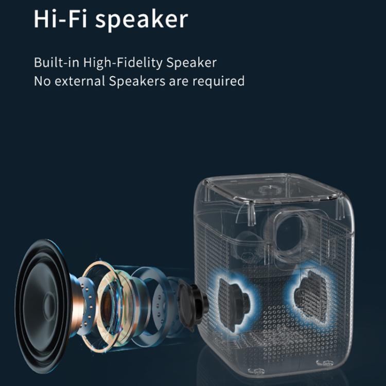 CYS2 Portable HD Android Projector Smart Home Theater, 1GB+8GB, Amlogic T950s, Specification:AU Plug(White Blue) - LED Projector by buy2fix | Online Shopping UK | buy2fix