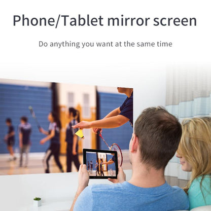 CYS2 Portable HD Android Projector Smart Home Theater, 1GB+8GB, Amlogic T950s, Specification:AU Plug(White Blue) - LED Projector by buy2fix | Online Shopping UK | buy2fix