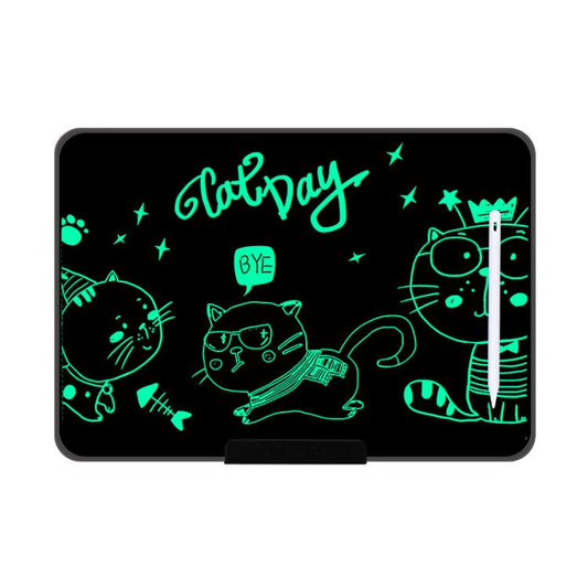 Rechargeable Children Graffiti LCD Drawing Board, Style:16 inch Black / Green Writing -  by buy2fix | Online Shopping UK | buy2fix