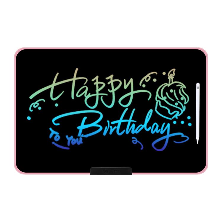 Rechargeable Children Graffiti LCD Drawing Board, Style:21 inch Pink / Color Writing -  by buy2fix | Online Shopping UK | buy2fix