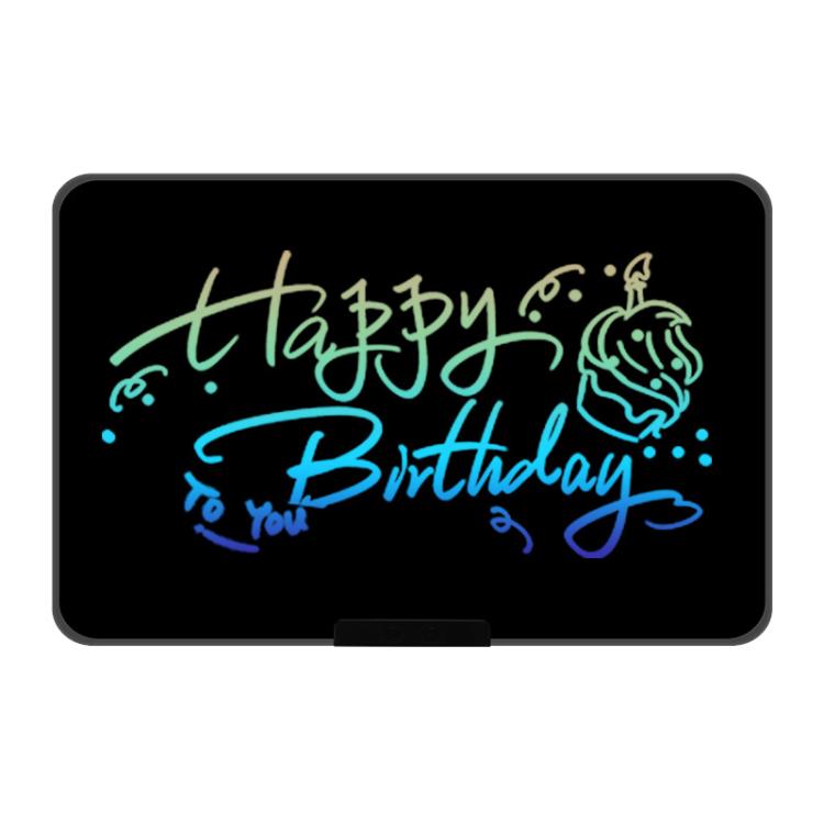 Rechargeable Children Graffiti LCD Drawing Board, Style:21 inch Black / Color Writing -  by buy2fix | Online Shopping UK | buy2fix
