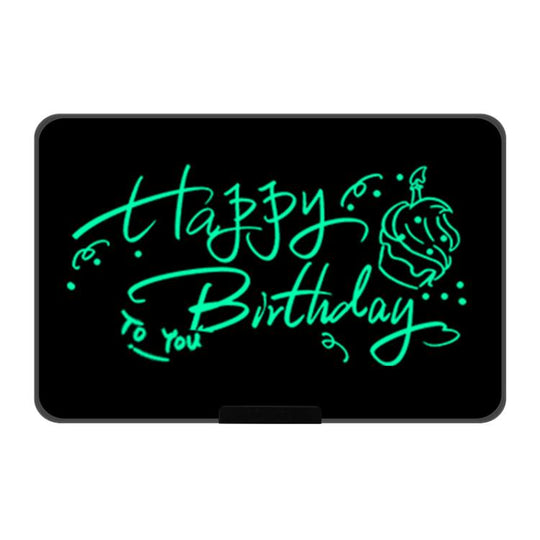 Rechargeable Children Graffiti LCD Drawing Board, Style:21 inch Black / Green Writing