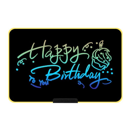 Rechargeable Children Graffiti LCD Drawing Board, Style:21 inch Yellow / Color Writing -  by buy2fix | Online Shopping UK | buy2fix