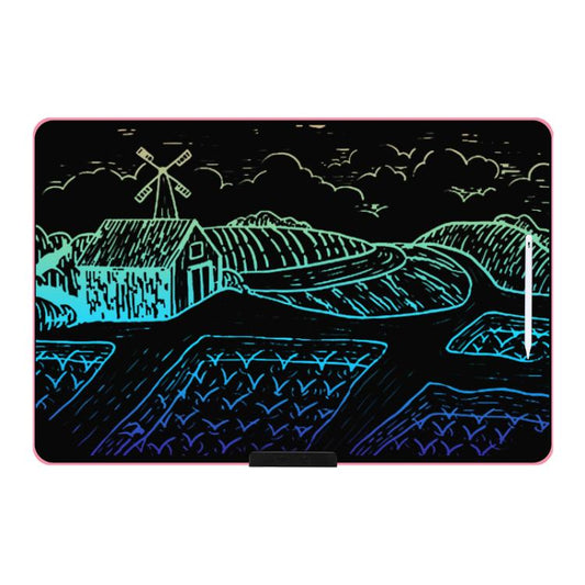 Rechargeable Children Graffiti LCD Drawing Board, Style:28 inch Pink / Color Writing -  by buy2fix | Online Shopping UK | buy2fix