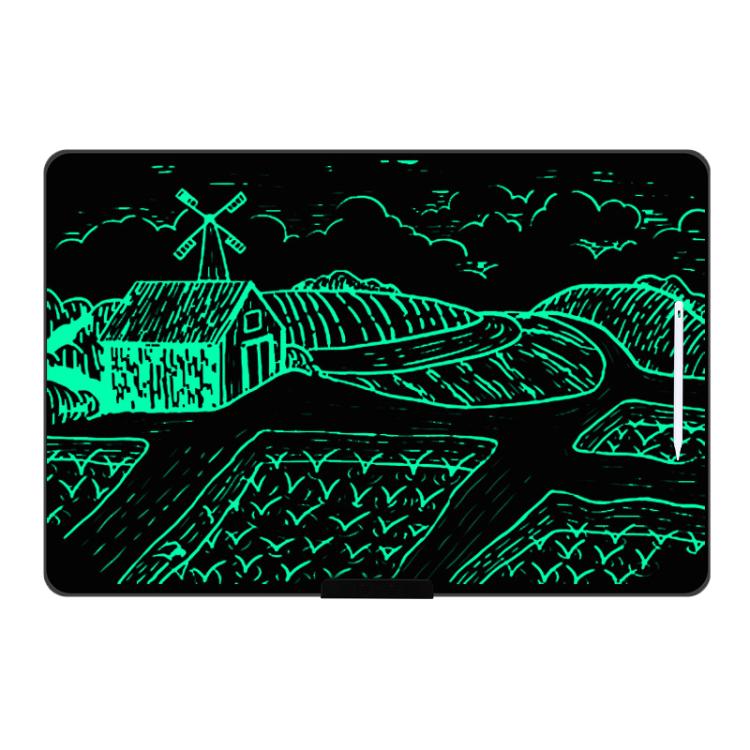 Rechargeable Children Graffiti LCD Drawing Board, Style:28 inch Black / Green Writing -  by buy2fix | Online Shopping UK | buy2fix