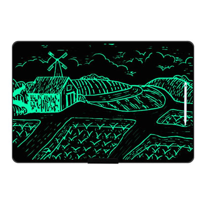 Rechargeable Children Graffiti LCD Drawing Board, Style:28 inch Black / Green Writing -  by buy2fix | Online Shopping UK | buy2fix