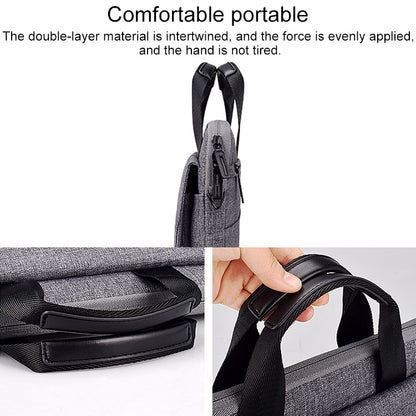 ST08 Handheld Briefcase Carrying Storage Bag with Shoulder Strap for 13.3 inch Laptop(Black) by buy2fix