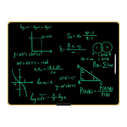 Rechargeable Children Graffiti LCD Drawing Board, Style:40 inch Gold / Green Writing -  by buy2fix | Online Shopping UK | buy2fix