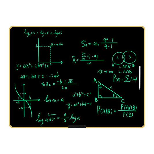 Rechargeable Children Graffiti LCD Drawing Board, Style:40 inch Gold / Green Writing -  by buy2fix | Online Shopping UK | buy2fix