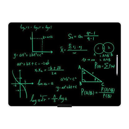 Rechargeable Children Graffiti LCD Drawing Board, Style:40 inch Silver / Green Writing -  by buy2fix | Online Shopping UK | buy2fix