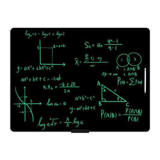 Rechargeable Children Graffiti LCD Drawing Board, Style:40 inch Silver / Green Writing -  by buy2fix | Online Shopping UK | buy2fix