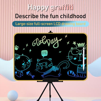 Rechargeable Children Graffiti LCD Drawing Board, Style:21 inch Black / Color Writing -  by buy2fix | Online Shopping UK | buy2fix