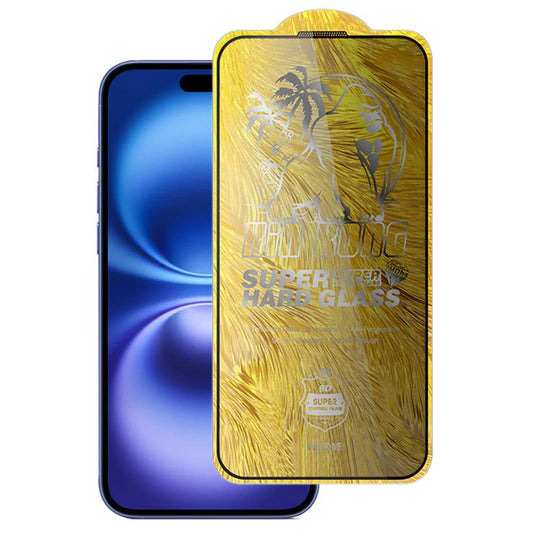 For iPhone 16 / 15 WK WTP-104 Jungle Series Kinkong Kyanite Ultra-hard 9D Curved Privacy Aluminum Glass Film