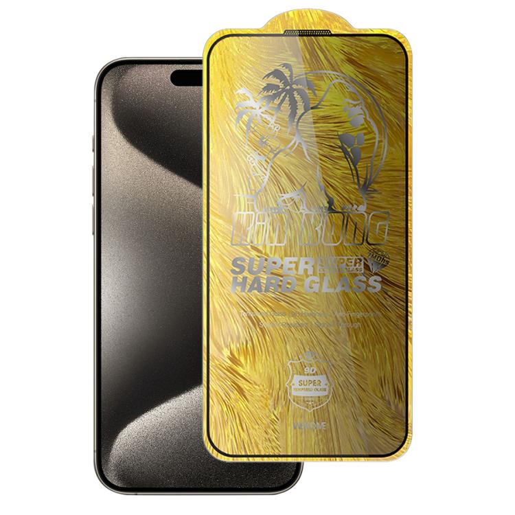 For iPhone 15 Pro WK WTP-104 Jungle Series Kinkong Kyanite Ultra-hard 9D Curved Privacy Aluminum Glass Film - iPhone 15 Pro Tempered Glass by WK | Online Shopping UK | buy2fix