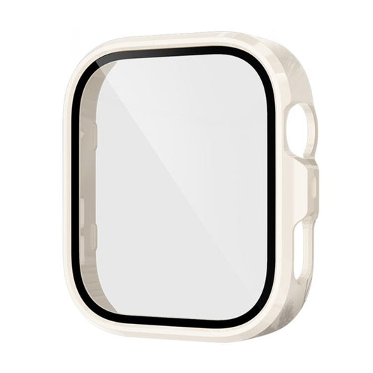 For Huawei Watch Fit 4 Pro Tempered Film Integrated PC Watch Protective Case(Ivory White) - Watch Cases by buy2fix | Online Shopping UK | buy2fix