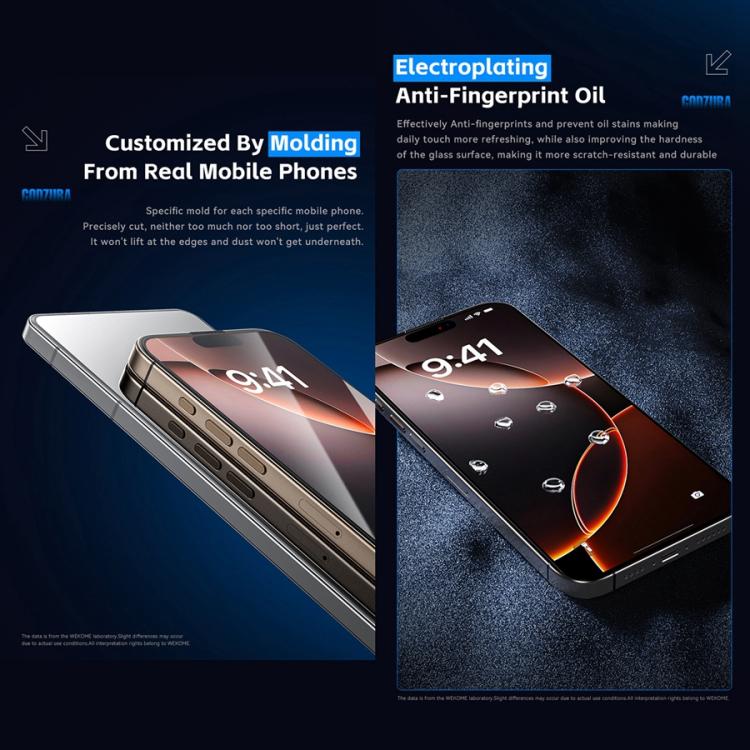 For iPhone 16 Pro WK WTP-115 Easy Install 6D Curved Ultra-Fine Edge HD Tempered Glass Film - iPhone 16 Pro Tempered Glass by WK | Online Shopping UK | buy2fix