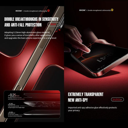 For iPhone 16 Pro WK WTP-116 Easy Install 6D Curved Ultra-Fine Edge Privacy Tempered Glass Film - iPhone 16 Pro Tempered Glass by WK | Online Shopping UK | buy2fix