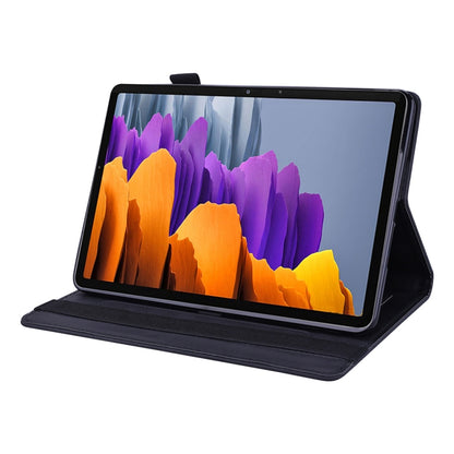 For Samsung Galaxy Tab S8+ / Tab S8 Plus / Tab S7 FE / Tab S7+ Calf Texture Embossed Horizontal Flip Leather Case with Holder & Card Slots & Photo Frame(Black) by buy2fix