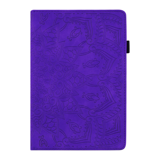 For Samsung Galaxy Tab S8+ / Tab S8 Plus / Tab S7 FE / Tab S7+ Calf Texture Embossed Horizontal Flip Leather Case with Holder & Card Slots & Photo Frame(Purple) by buy2fix