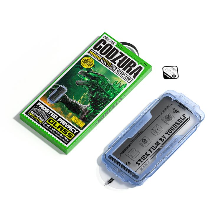 For iPhone 15 Pro Max WK WTP-118 Easy Install 6D Curved Ultra-Fine Edge Frosted Privacy Tempered Glass Film - iPhone 15 Pro Max Tempered Glass by WK | Online Shopping UK | buy2fix