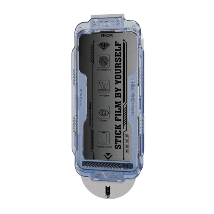 For iPhone 15 Pro WK WTP-118 Easy Install 6D Curved Ultra-Fine Edge Frosted Privacy Tempered Glass Film - iPhone 15 Pro Tempered Glass by WK | Online Shopping UK | buy2fix