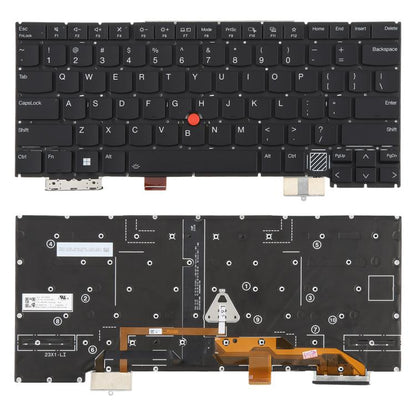 US Version Backlit Laptop Keyboard for Lenovo Thinkpad X1C X1 carbon Gen12 2024(Black) - Replacement Keyboards by buy2fix | Online Shopping UK | buy2fix
