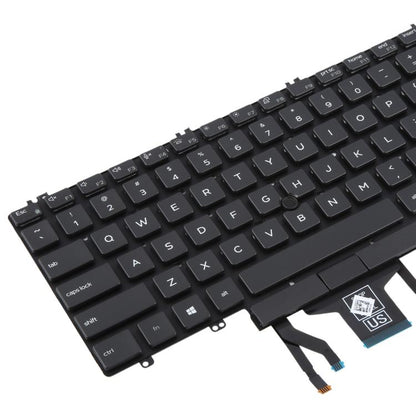 US Version Backlit Laptop Keyboard with Pointing for Dell Latitude 5500 5501 5511 5510 3500 3501 0MMH7V(Black) - Replacement Keyboards by buy2fix | Online Shopping UK | buy2fix