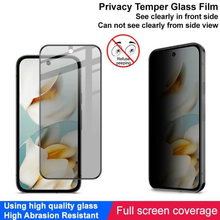 For Google Pixel 9a imak HD Full Screen Privacy Tempered Glass Protective Film - Google Tempered Glass by imak | Online Shopping UK | buy2fix