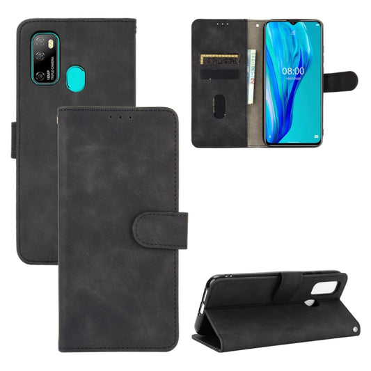 For Ulefone Note 9P Solid Color Skin Feel Magnetic Buckle Horizontal Flip Calf Texture PU Leather Case with Holder & Card Slots & Wallet(Black) by buy2fix