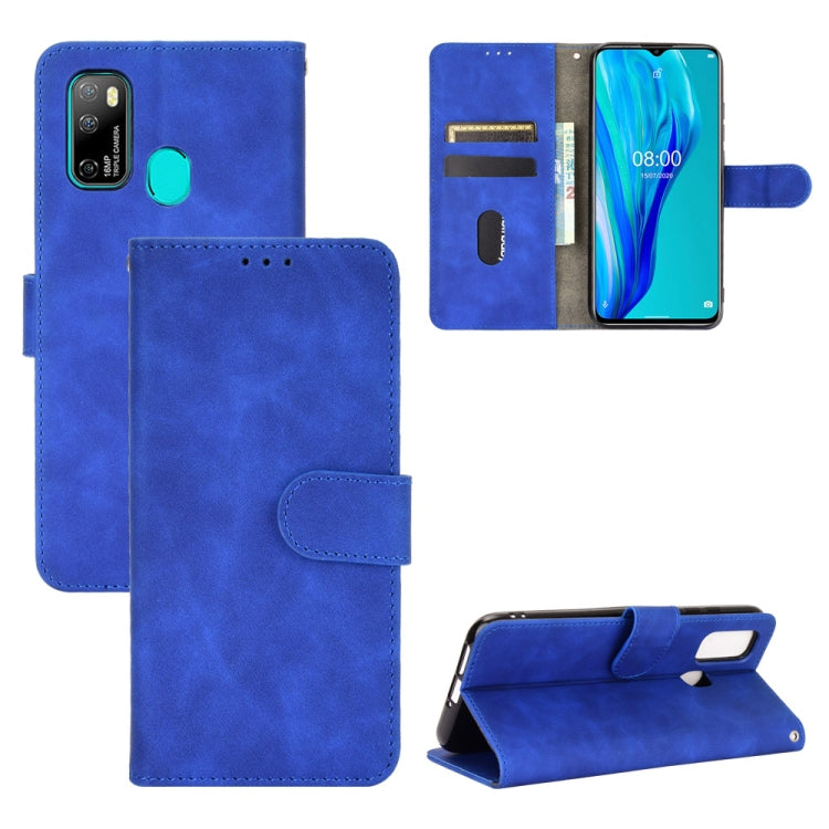 For Ulefone Note 9P Solid Color Skin Feel Magnetic Buckle Horizontal Flip Calf Texture PU Leather Case with Holder & Card Slots & Wallet(Blue) by buy2fix