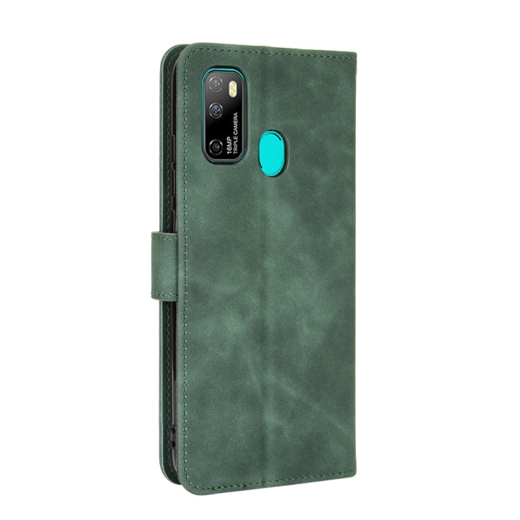 For Ulefone Note 9P Solid Color Skin Feel Magnetic Buckle Horizontal Flip Calf Texture PU Leather Case with Holder & Card Slots & Wallet(Green) by buy2fix