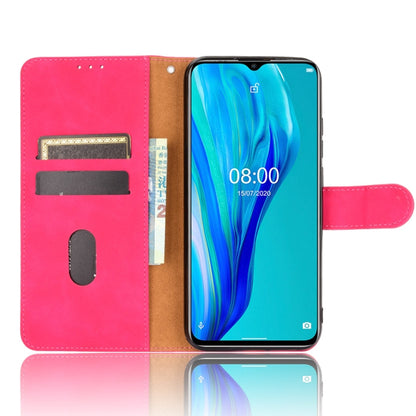For Ulefone Note 9P Solid Color Skin Feel Magnetic Buckle Horizontal Flip Calf Texture PU Leather Case with Holder & Card Slots & Wallet(Rose Red) by buy2fix
