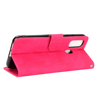 For Ulefone Note 9P Solid Color Skin Feel Magnetic Buckle Horizontal Flip Calf Texture PU Leather Case with Holder & Card Slots & Wallet(Rose Red) by buy2fix
