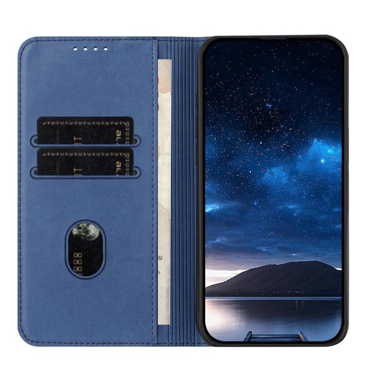 For iPhone 17 Air Strong Magnetic Frosted Flip Leather Phone Case(Royal Blue) - iPhone 17 Air Cases by buy2fix | Online Shopping UK | buy2fix