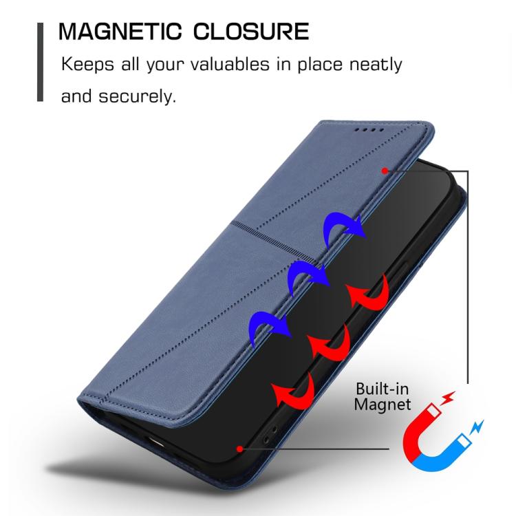 For iPhone 17 Air Strong Magnetic Frosted Flip Leather Phone Case(Royal Blue) - iPhone 17 Air Cases by buy2fix | Online Shopping UK | buy2fix