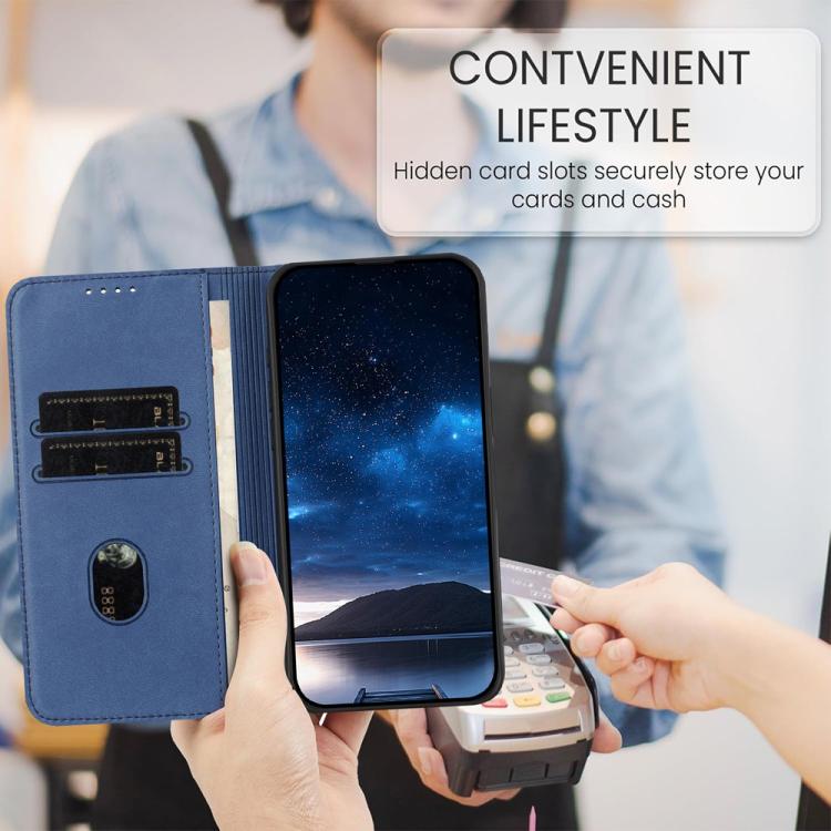 For iPhone 17 Air Strong Magnetic Frosted Flip Leather Phone Case(Royal Blue) - iPhone 17 Air Cases by buy2fix | Online Shopping UK | buy2fix