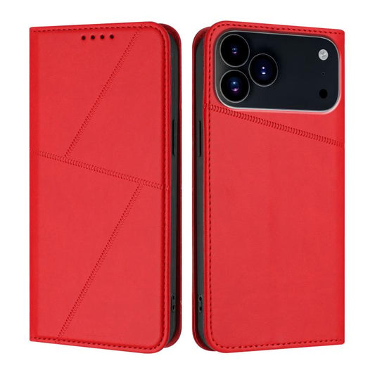 For iPhone 17 Pro Max Strong Magnetic Frosted Flip Leather Phone Case(Red) - iPhone 17 Pro Max Cases by buy2fix | Online Shopping UK | buy2fix