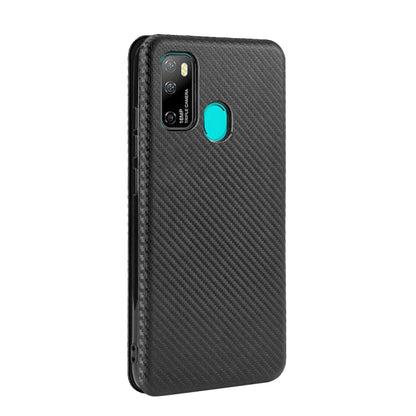 For Ulefone Note 9P Carbon Fiber Texture Horizontal Flip TPU + PC + PU Leather Case with Card Slot(Black) by buy2fix