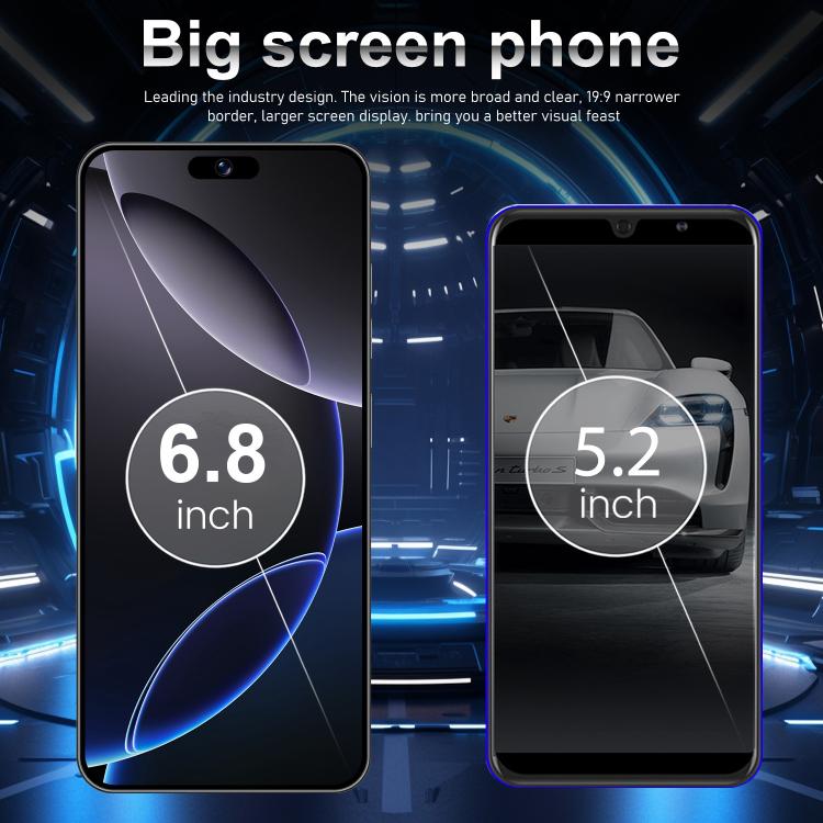 I16 Pro Max / VD1, 3GB+32GB, 6.8 inch Android 10 MTK6753 Octa Core, Network: 4G, Dual SIM, Plug:UK Plug(Black) -  by buy2fix | Online Shopping UK | buy2fix