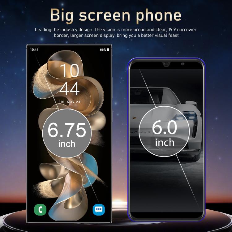 S24 Ultra / S7, 4GB+128GB, 6.75 inch Android 10 MTK6750 Octa Core, Network: 4G, Dual SIM, Plug:UK Plug(Sky Blue) -  by buy2fix | Online Shopping UK | buy2fix