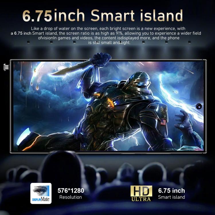 S24 Ultra / S7, 4GB+128GB, 6.75 inch Android 10 MTK6750 Octa Core, Network: 4G, Dual SIM, Plug:UK Plug(Black) -  by buy2fix | Online Shopping UK | buy2fix