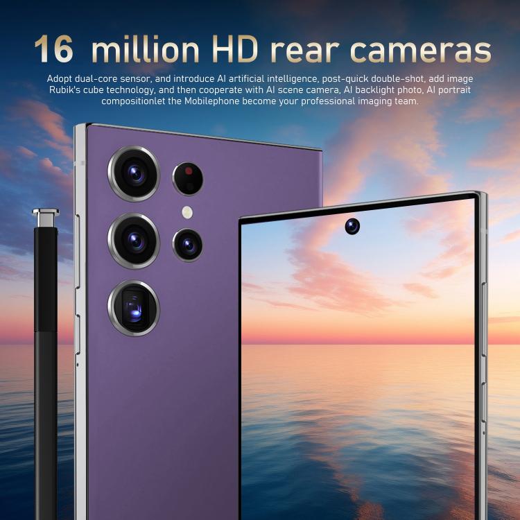 S24 Ultra / S7, 4GB+128GB, 6.75 inch Android 10 MTK6750 Octa Core, Network: 4G, Dual SIM, Plug:US Plug(Purple) -  by buy2fix | Online Shopping UK | buy2fix