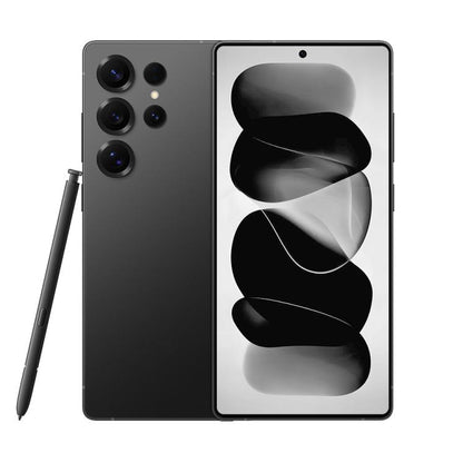 S25 Ultra / Q25, 4GB+64GB, 6.75 inch Android 12 MTK6762 Octa Core, Network: 4G, Dual SIM, with Stylus Pen, Plug:UK Plug(Titanium Black) -  by buy2fix | Online Shopping UK | buy2fix