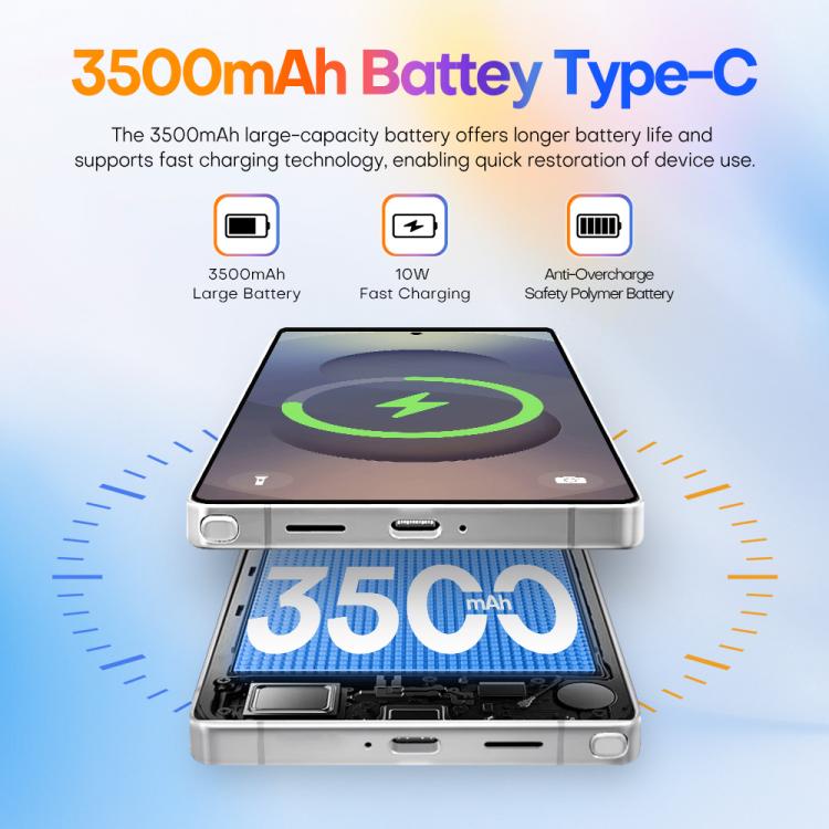 S25 Ultra / Q25, 4GB+64GB, 6.75 inch Android 12 MTK6762 Octa Core, Network: 4G, Dual SIM, with Stylus Pen, Plug:AU Plug(Titanium White Sliver) -  by buy2fix | Online Shopping UK | buy2fix